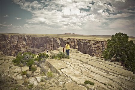 desert southwest - Person at Little Colorado River Gorge, Arizona Stock Photo - Rights-Managed, Code: 700-05947667