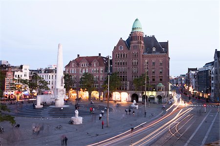 evening europe street - Dam Square, Amsterdam, The Netherlands Stock Photo - Rights-Managed, Code: 700-05948015