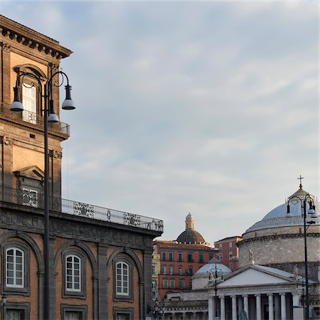 Royal Palace and Piazza del Plebiscito, Naples, Campania, Italy Stock Photo - Rights-Managed, Code: 700-05974034