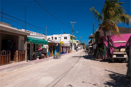 Village of Holbox Holbox Island, Cancun, Yucatan Peninsula, Mexico Stock Photo - Rights-Managed, Code: 700-05974144