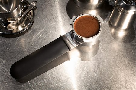 food in containers - Ground Coffee in Espresso Machine Stock Photo - Rights-Managed, Code: 700-05973278