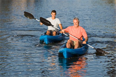 role model (male) - Father and Son Kayaking Stock Photo - Rights-Managed, Code: 700-06009200