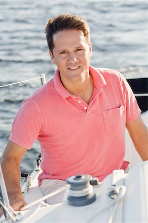 Portrait of Man on Boat Stock Photo - Rights-Managed, Code: 700-06009220