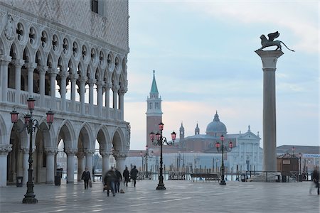 palaces - Doge's Palace and San Giorgio Maggiore, Venice, Veneto, Italy, Europe Stock Photo - Rights-Managed, Code: 700-06009346