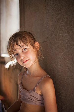 portrait girl profile - Portrait of Sweaty Girl Stock Photo - Rights-Managed, Code: 700-06199245