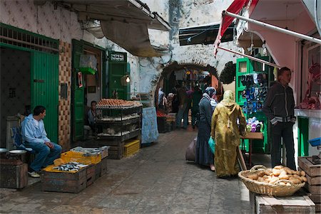 food market in africa - Street Market, Medina, Tetouan, Morocco Stock Photo - Rights-Managed, Code: 700-06334555