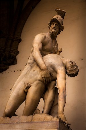 Statue at Loggia dei Lanzi, Piazza della Signoria, Florence, Italy Foto de stock - Con derechos protegidos, Código: 700-06334672