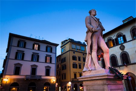 Monument to Goldoni at Dusk, Florence, Tuscany, Italy Stock Photo - Rights-Managed, Code: 700-06334739