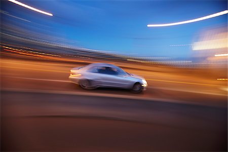 Blurred Car at Night, Vancouver, British Columbia, Canada Stock Photo - Rights-Managed, Code: 700-06368100