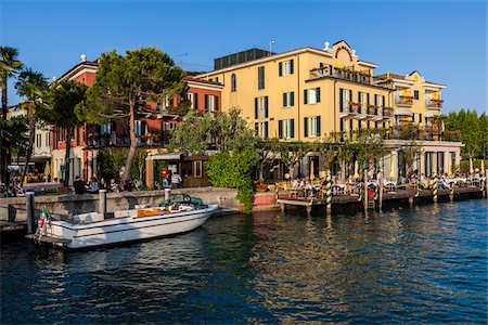 Waterfront, Sirmione, Lake Garda, Brescia, Lombardy, Italy Stock Photo - Rights-Managed, Code: 700-06368191