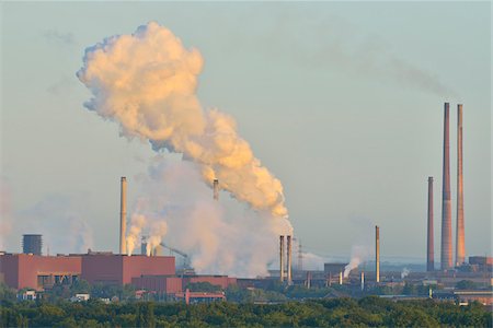 pollution - Steel Mill, Duisburg, Ruhr Basin, North Rhine-Westphalia, Germany Stock Photo - Rights-Managed, Code: 700-06368426