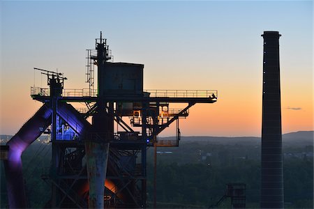 simsearch:700-06368432,k - Landschaftspark Duisburg-Nord at Dawn, Meiderich Huette, Duisburg, Ruhr Basin, North Rhine-Westphalia, Germany Stock Photo - Rights-Managed, Code: 700-06368422