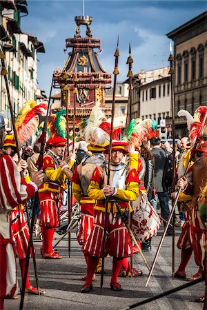 Scoppio del Carro, Explosion of the Cart Festival, Easter Sunday, Florence, Province of Florence, Tuscany, Italy Stock Photo - Rights-Managed, Code: 700-06407783