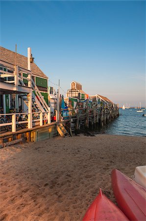 sandy beach cape cod - Houses, Provincetown, Cape Cod, Massachusetts, USA Stock Photo - Rights-Managed, Code: 700-06439099