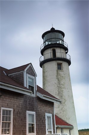 Cape Cod Highland Lighthouse, Cape Cod National Seashore, North Truro, Truro, Barnstable, Cape Cod, Massachusetts, USA Photographie de stock - Rights-Managed, Code: 700-06452222