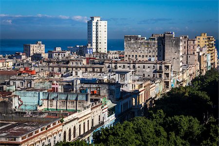 simsearch:700-06465885,k - Overview of City and Ocean, Havana, Cuba Stock Photo - Rights-Managed, Code: 700-06465864