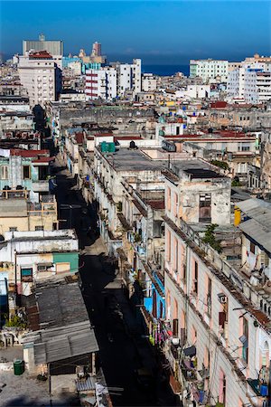 simsearch:700-06465885,k - Overview of City and Ocean, Havana, Cuba Stock Photo - Rights-Managed, Code: 700-06465865