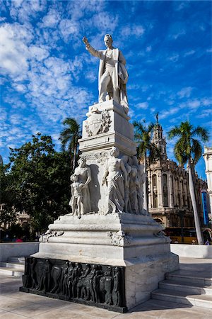 simsearch:700-06465885,k - Statue of Jose Marti in Parque Central, La Havana Vieja, Havana, Cuba Stock Photo - Rights-Managed, Code: 700-06465860