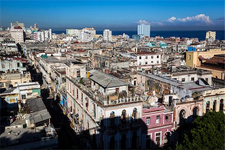 simsearch:700-06465885,k - Overview of City and Ocean, Havana, Cuba Stock Photo - Rights-Managed, Code: 700-06465863