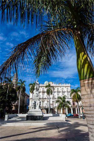 simsearch:700-06465746,k - Hotel Inglaterra and Parque Central with Palm Trees, Old Havana, Havana, Cuba Stock Photo - Rights-Managed, Code: 700-06465880