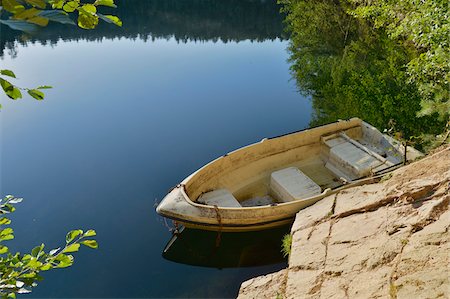 Rowboat along Lakeshore, Bavaria, Germany Stock Photo - Rights-Managed, Code: 700-06486509