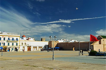 sky city - Place Moulay Hassan with Blue Sky, Essaouira, Atlantic Coast, Morocco, Africa Stock Photo - Rights-Managed, Code: 700-06505755
