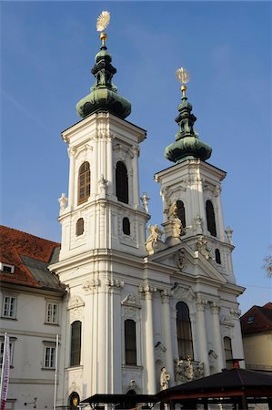 Church of Mariahilf (Mariahilferkirche), Graz, Styria, Austria Stock Photo - Rights-Managed, Code: 700-06543474