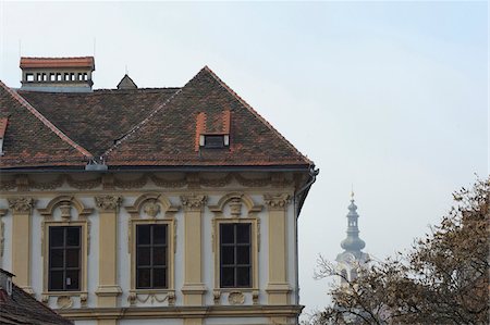 Close-Up of Building across from Schlossbergplatz, Graz, Styria, Austria Stock Photo - Rights-Managed, Code: 700-06553406