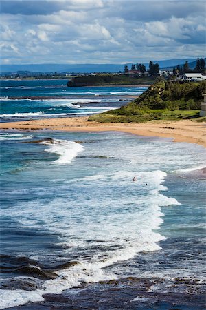 Beach Surf and Coastline, Wollongong, New South Wales, Australia Stock Photo - Rights-Managed, Code: 700-06675110