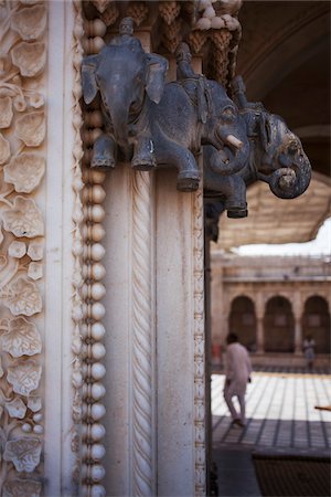 relief art - Close-Up of Elephant Sculptures on Porch of Shri Karni Mata Temple (temple of sacred rats), Deshnoke, Bikaner district, India Stock Photo - Rights-Managed, Code: 700-06786710