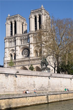 Notre Dame Cathedral, 4th Arrondissement, Paris, France Stock Photo - Rights-Managed, Code: 700-07122899
