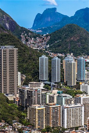 simsearch:700-07237687,k - View from Sugarloaf Mountain (Pao de Acucar) of Rio de Janeiro, Brazil Stock Photo - Rights-Managed, Code: 700-07204094