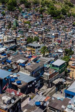 Overview of Rocinha Favela, Rio de Janeiro, Brazil Stock Photo - Rights-Managed, Code: 700-07204142