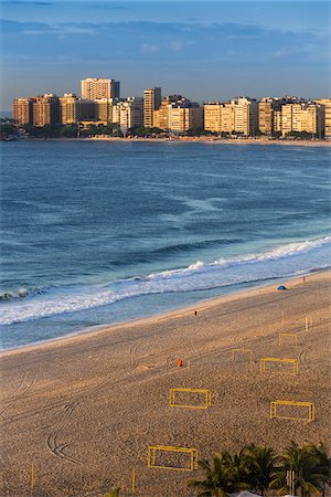 Copacabana Beach and buidlings along shoreline, Rio de Janeiro, Brazil Stock Photo - Rights-Managed, Code: 700-07204211