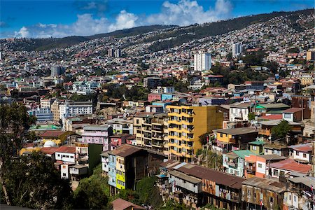 simsearch:700-07237687,k - Overview of Valparaiso, Chile Stock Photo - Rights-Managed, Code: 700-07206664