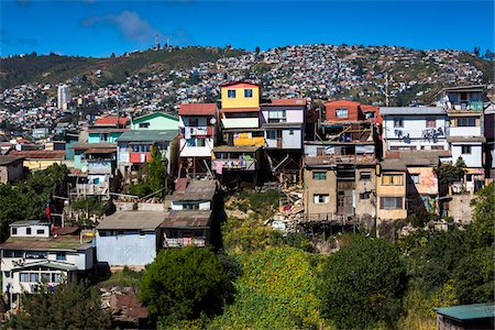 simsearch:700-07237687,k - Residential Area, Valparaiso, Chile Stock Photo - Rights-Managed, Code: 700-07206665