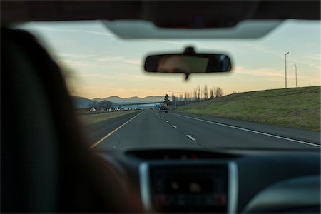 View of Driving on Interstate Highway I5, Medford, Oregon, USA Stock Photo - Rights-Managed, Code: 700-07237638