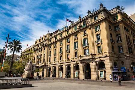 santiago centro - Plaza de Armas, Compani­a de Jesus Street, Santiago, Chile Stock Photo - Rights-Managed, Code: 700-07237712