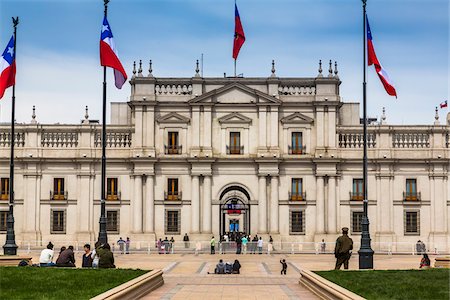 santiago - Palacio de La Moneda and Plaza de la Constitucion, Santiago, Chile Stock Photo - Rights-Managed, Code: 700-07237729