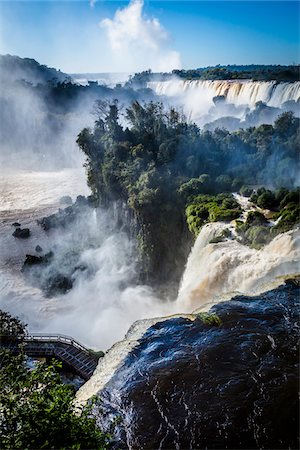 scenic and natural landmark - Iguacu Falls, Iguacu National Park, Argentina Stock Photo - Rights-Managed, Code: 700-07237797