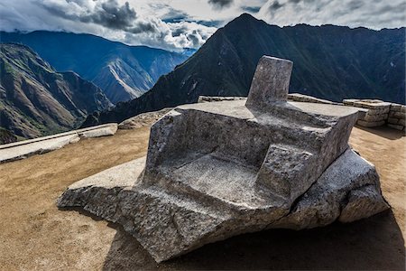 peru and culture - The Intihuatana (hitching post for the sun), Sun Temple, Pisac, Machu Picchu, Peru Stock Photo - Rights-Managed, Code: 700-07237974