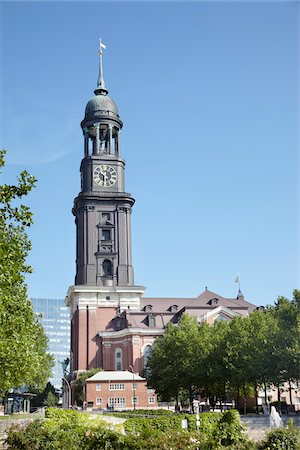 famous places in germany - Sankt Michaelis Church, Hamburg, Germany Stock Photo - Rights-Managed, Code: 700-07310939