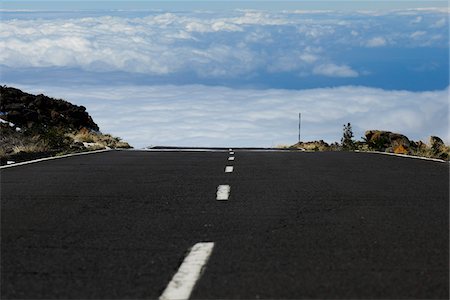 Road above Clouds, La Palma, Santa Cruz de Tenerife, Canary Islands Stock Photo - Rights-Managed, Code: 700-07355353