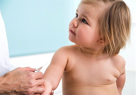 doctor injecting child - Doctor about to give Baby Girl an Injection in Doctor's Office Stock Photo - Rights-Managed, Code: 700-07453721