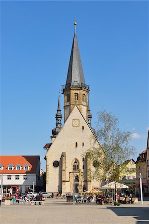 St George Church and Marktplatz Square, Weikersheim, Baden Wurttemberg, Germany Stock Photo - Rights-Managed, Code: 700-07564081
