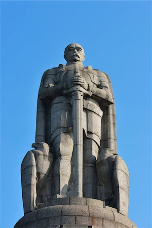 famous historical artworks - Bismark Monument with blue sky, Hamburg, Germany Stock Photo - Rights-Managed, Code: 700-07599802