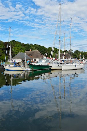 simsearch:649-07520952,k - Boats in Harbour, Summer, Kloster, Baltic Island of Hiddensee, Baltic Sea, Western Pomerania, Germany Stock Photo - Rights-Managed, Code: 700-07599840