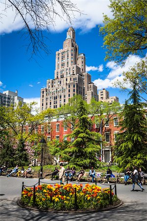 simsearch:700-07744961,k - Washington Square Park, Greenwich Village, New York City, New York, USA Photographie de stock - Rights-Managed, Code: 700-07744954