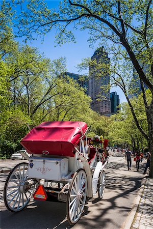 exterior view building - Horese Drawn Carriage, Central Park, New York City, New York, USA Stock Photo - Rights-Managed, Code: 700-07744969