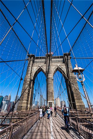 simsearch:700-07744961,k - Brooklyn Bridge, New York City, New York, USA Photographie de stock - Rights-Managed, Code: 700-07745116